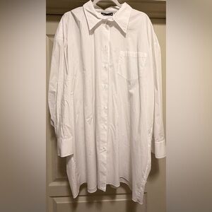 Zara White Button Down Shirt